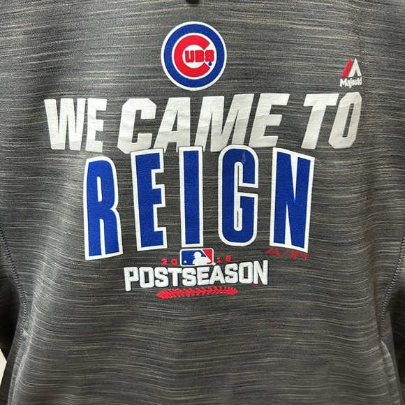 Majestic Chicago Cubs ThermaBase We Came to Reign women’s gray sweatshirt - Picture 2 of 4